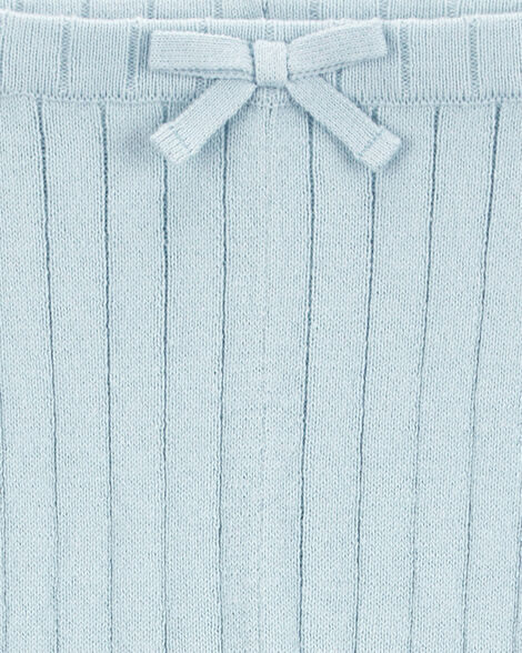 Product image 5 of Toddler Sweater Knit Pull-On Flare Pants - Blue