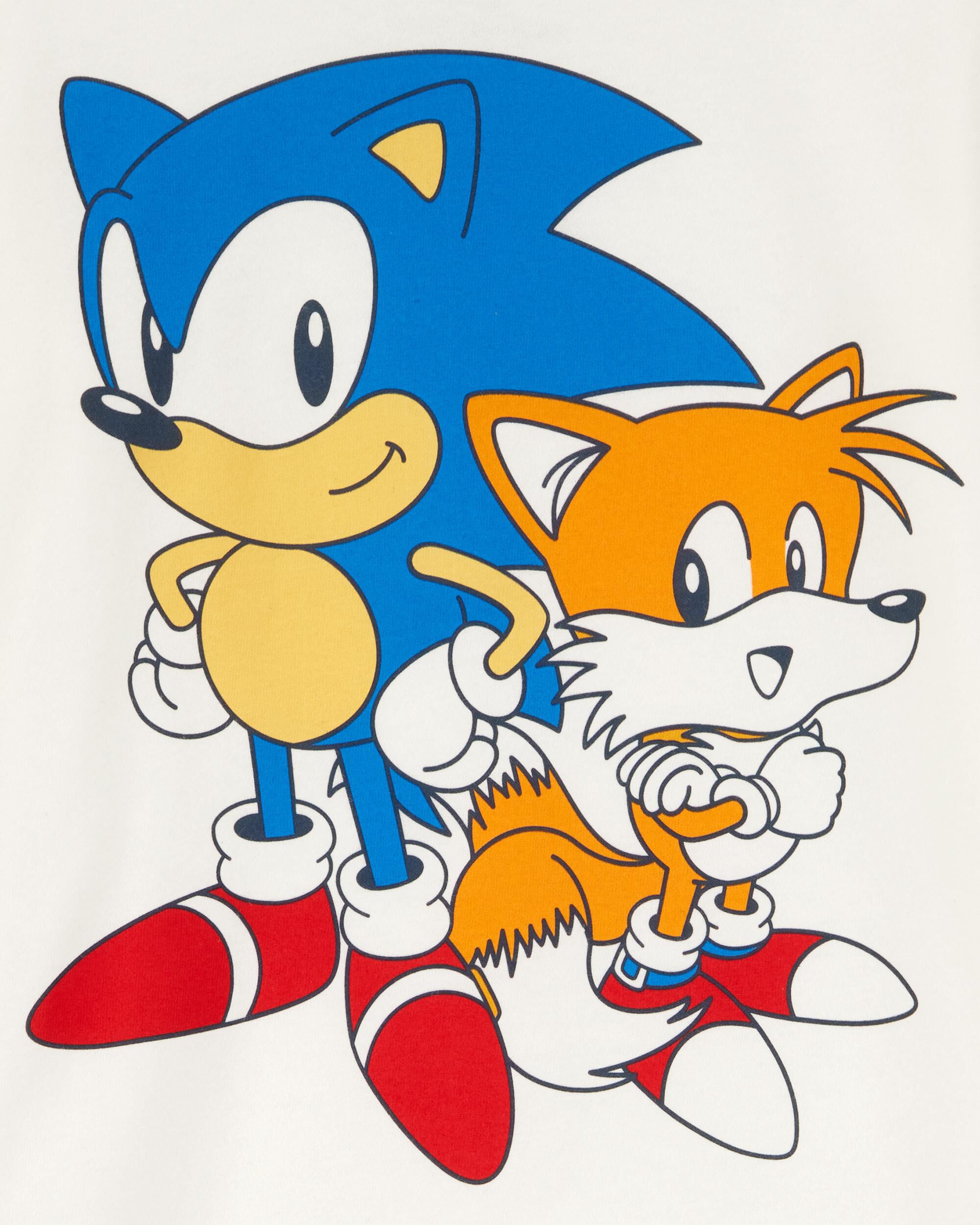 Toddler Sonic The Hedgehog Short-Sleeve Graphic Tee - Cream Toddler Sonic The Hedgehog Short-Sleeve Graphic Tee - Cream