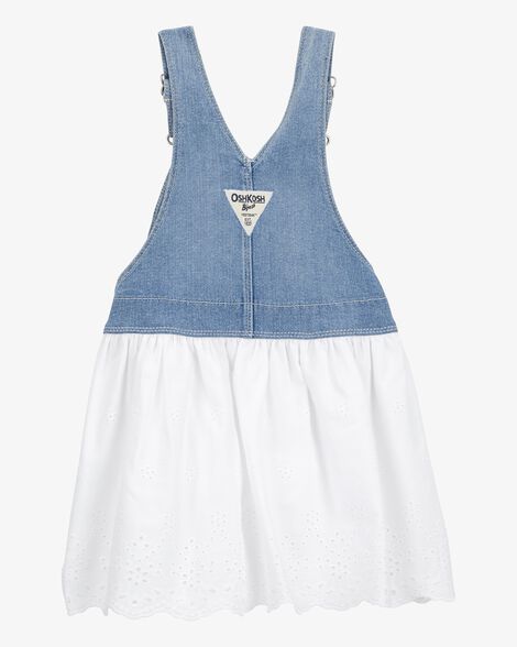  Product image 2 of Baby Stretch Denim Eyelet Jumper Dress