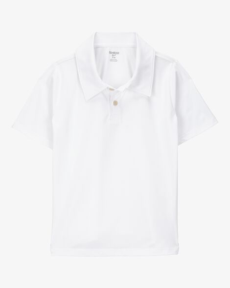  Product image 2 of Kid 2-Pack Active Uniform Polo Shirts in Moisture Wicking BeCool™ Fabric - White