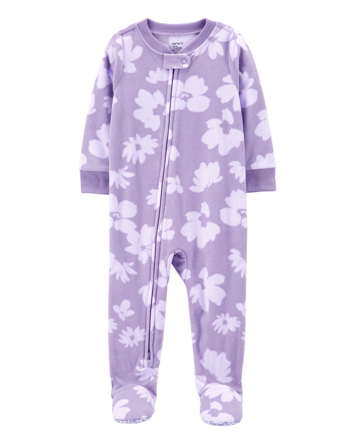Toddler 1-Piece Fleece Floral Footie Pajamas - Carter's