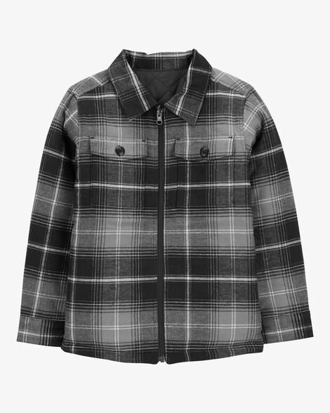  Product image 1 of Kid Reversible Flannel Jacket - Black