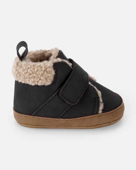Product image 2 of Baby Boy Sherpa Boots - Black/Brown