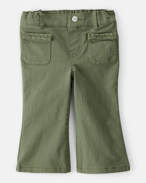Product image 1 of Baby Girl Cotton Flare Pants - Green