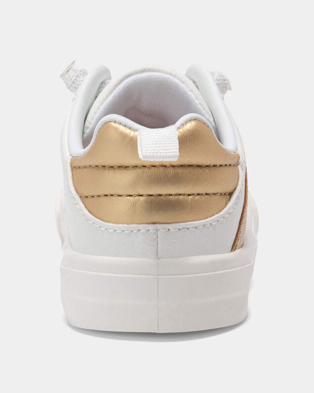 Product image 2 of Toddler Girl Casual Sneakers - White/Gold