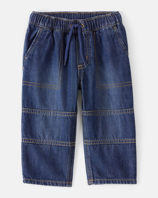 Product image 1 of Baby Boy Denim Pull-On Jeans - Medium Wash