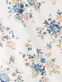 Vintage Floral Print - Toddler Recycled Ruffle Swimsuit, Selected