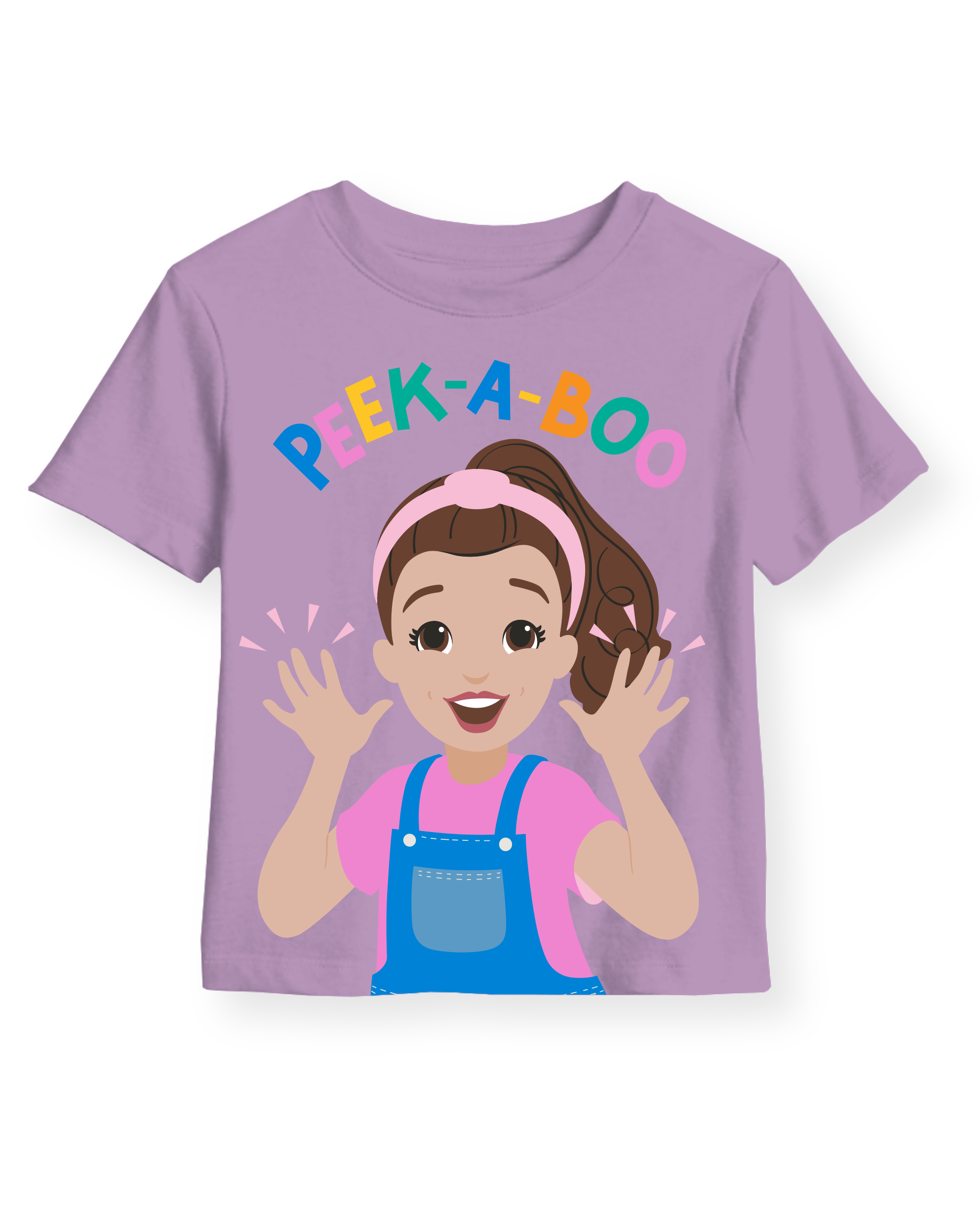 Toddler Girl Ms. Rachel™ 'Peek-a-Boo' Short-Sleeve Graphic Tee - Purple
