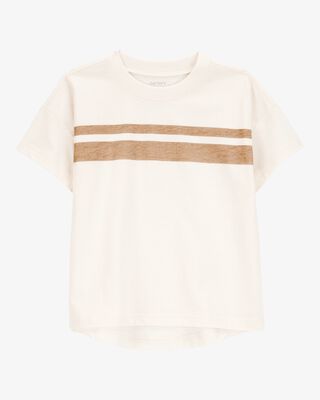 Product image 1 of Baby Striped Short-Sleeve Tee - Cream