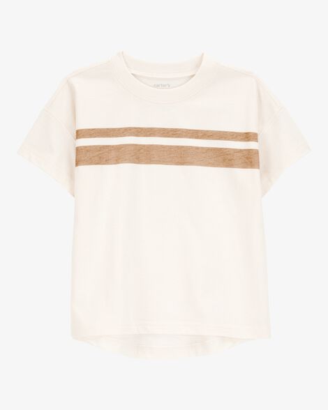  Product image 1 of Baby Striped Short-Sleeve Tee - Cream
