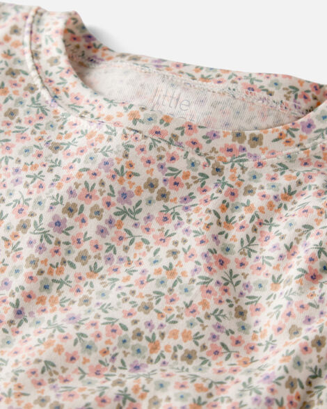 Product image 2 of Kid Floral Print Organic Cotton 2-Piece Pajamas