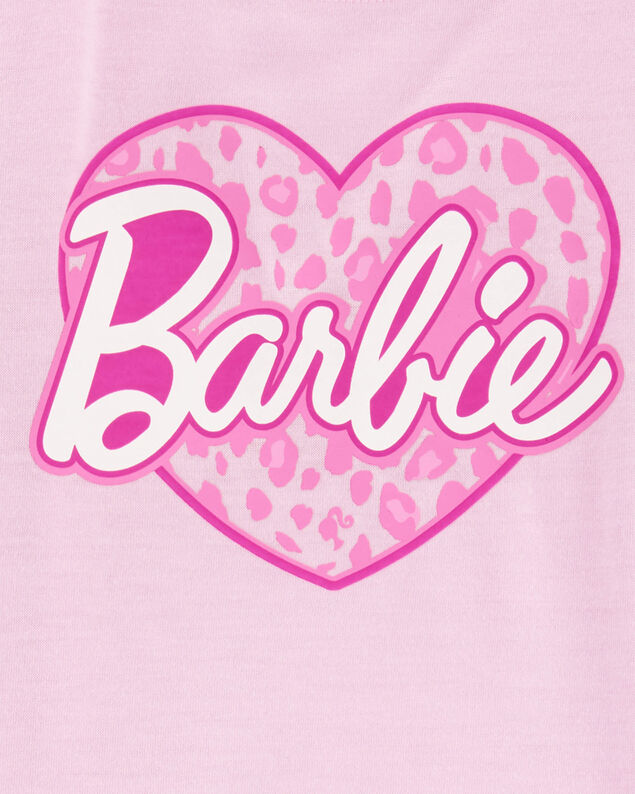 Product image 2 of Kid Barbie Loose-Fit 2-Piece Pajamas - Pink