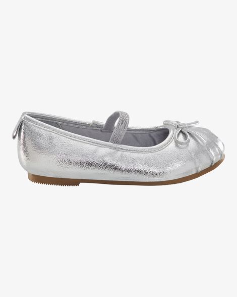  Product image 2 of Toddler Ballet Slippers - Silver