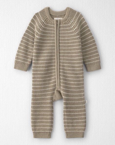 Baby Organic Cotton Sweater Knit Jumpsuit