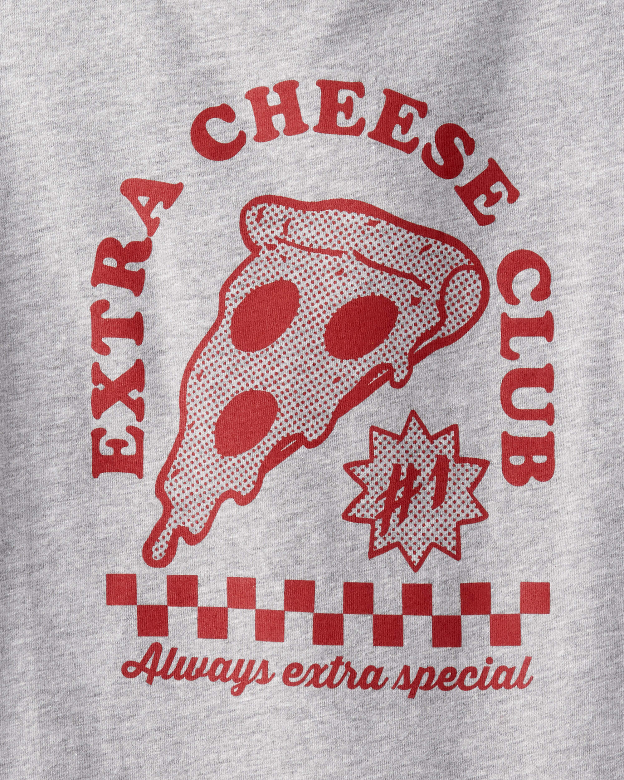 Boys Pizza Long-Sleeve Graphic Tee - Grey