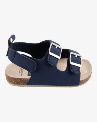 Product image 2 of Baby Buckle Faux Cork Sandals  - Navy