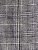 Boys Plaid Pants - Grey