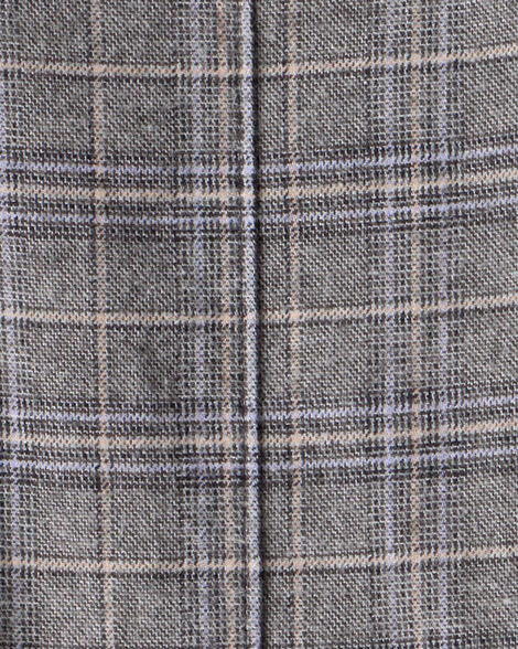 Boys Plaid Pants - Grey