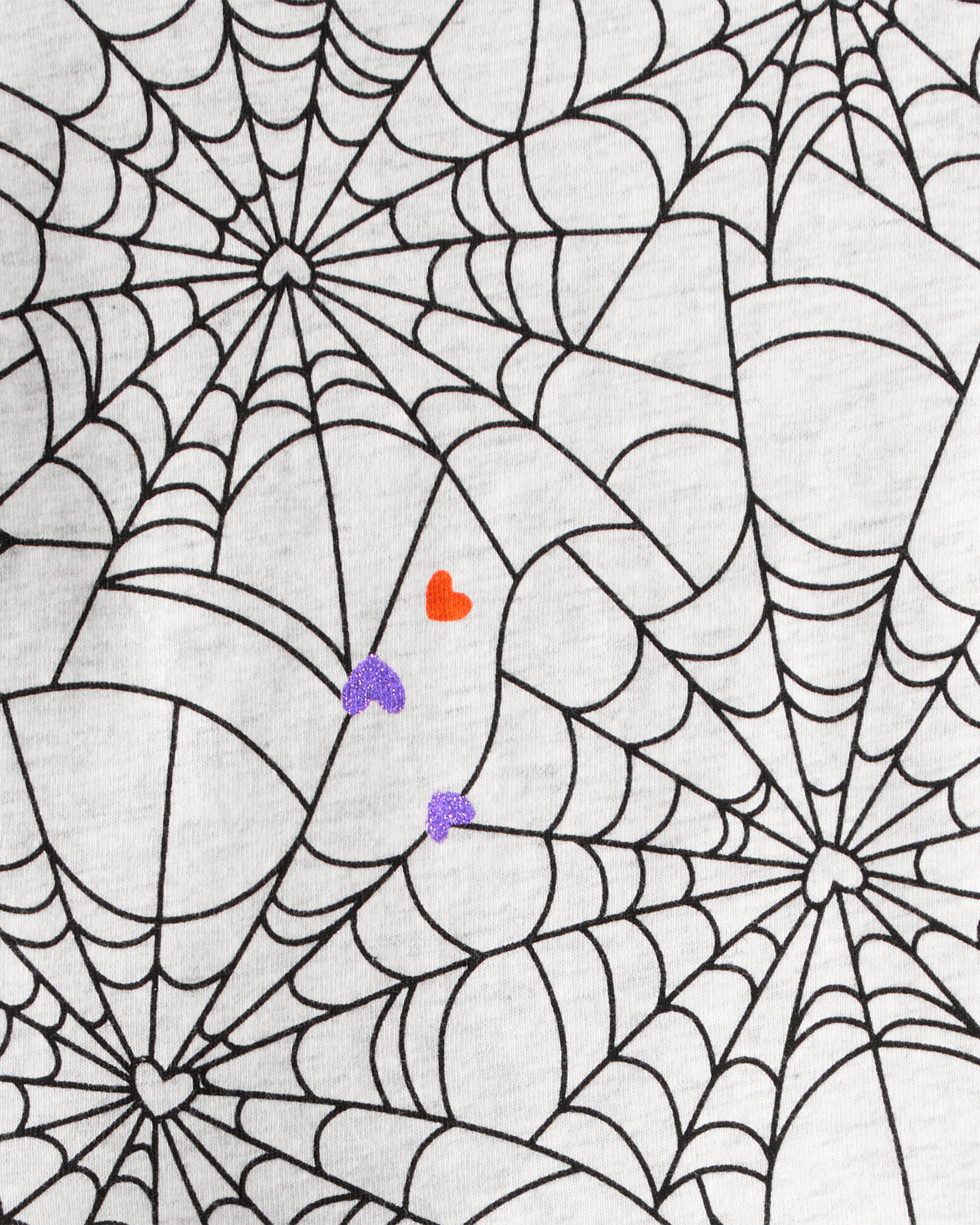 Baby Halloween Spiderwebs Long-Sleeve Tee - White/Black