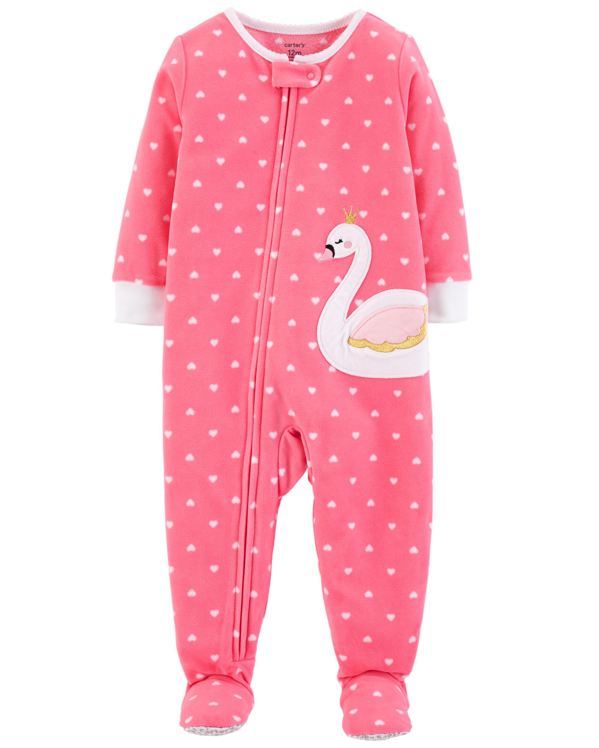 carters swan pajamas