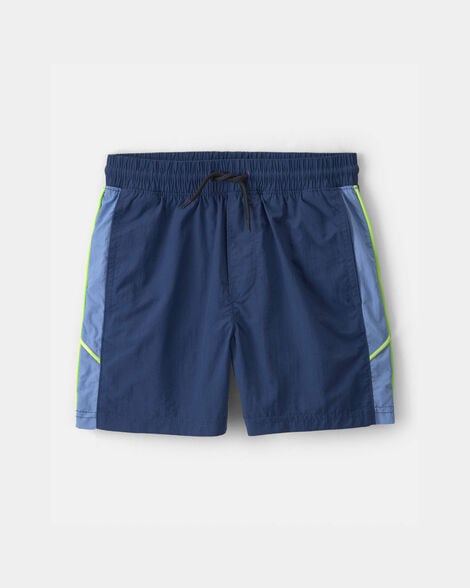 boys colorblock active shorts - blue