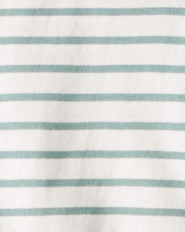 Product image 2 of Toddler Girl Striped Short-Sleeve Peplum Top - White/Green