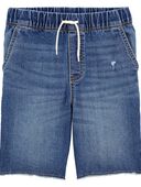 Medium Wash - Kid Pull-On Denim Shorts, Selected