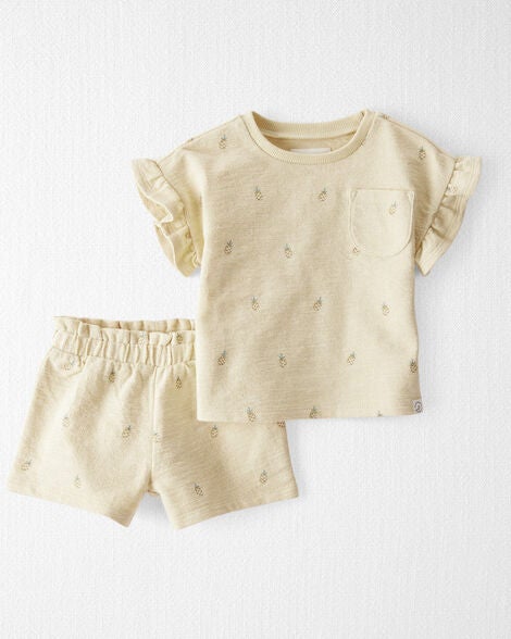  Product image 1 of Baby 2-Piece Pineapple-Print Set Made With Organic Cotton