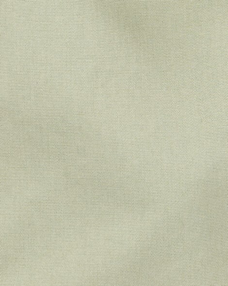 Baby Sleeveless Canvas Romper - Olive
