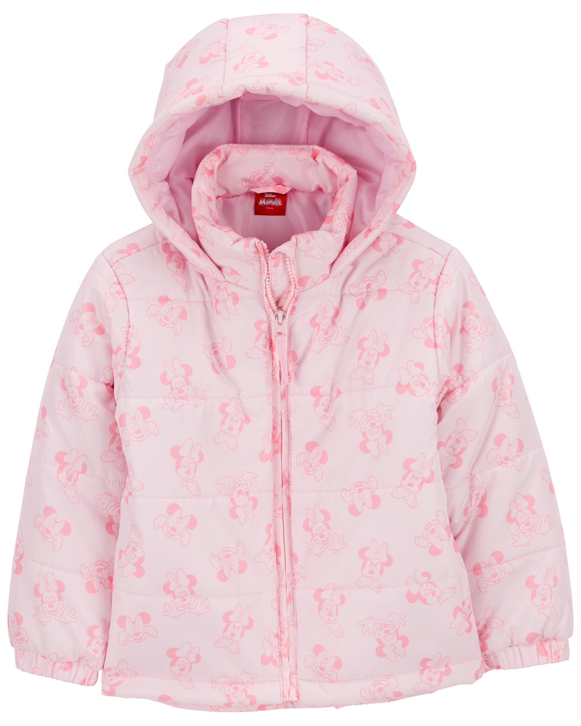 Kid Minnie Mouse Puffer Jacket Pink