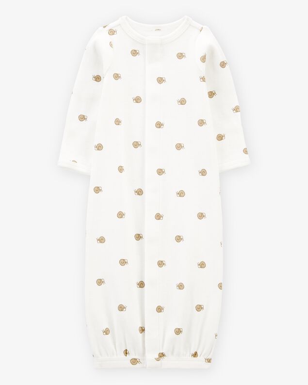 Product image 1 of Baby Preemie Snail Cotton Sleeper Gown