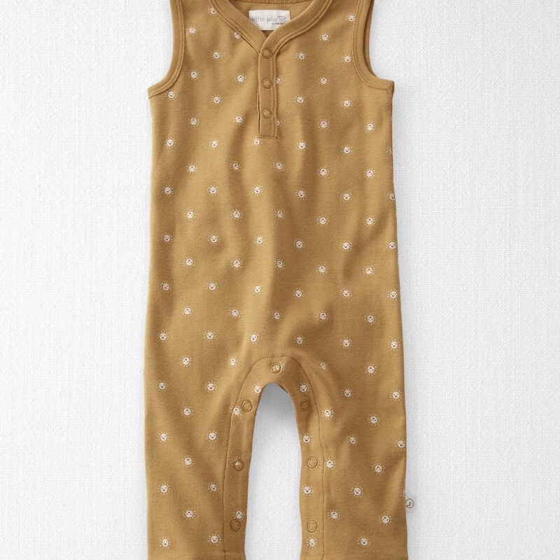 Praire Grass Sunshine Baby Organic Cotton Rib Jumpsuit | carters.com