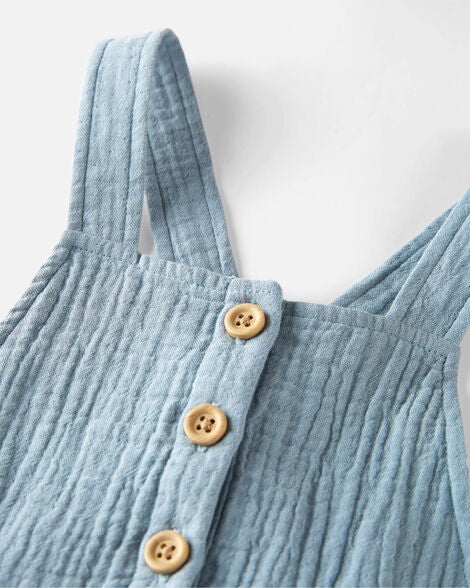  Product image 4 of Toddler Organic Cotton Gauze Overalls