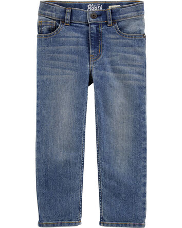 Baby Faded Wash Straight-Leg Jeans