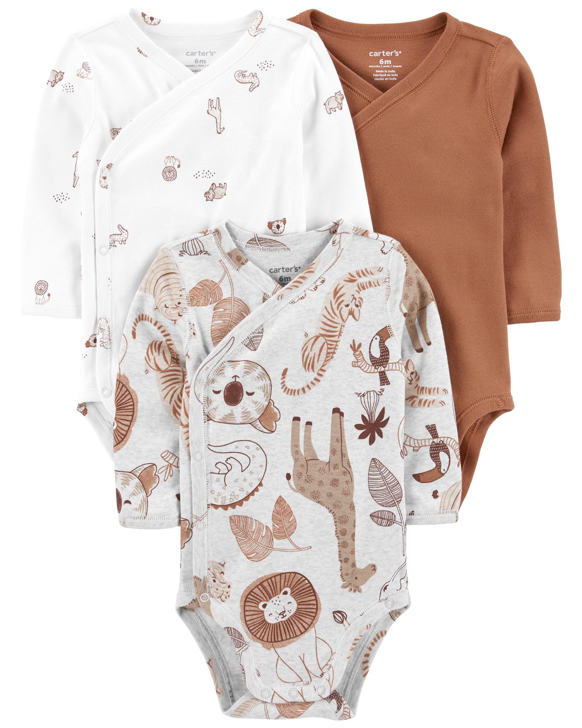 Baby 3-Pack Side-Snap Bodysuits - Carter's | Carter's