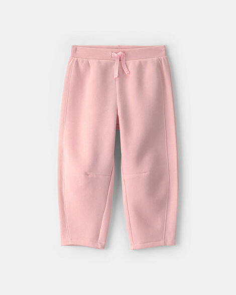 toddler girl fleece joggers - pink