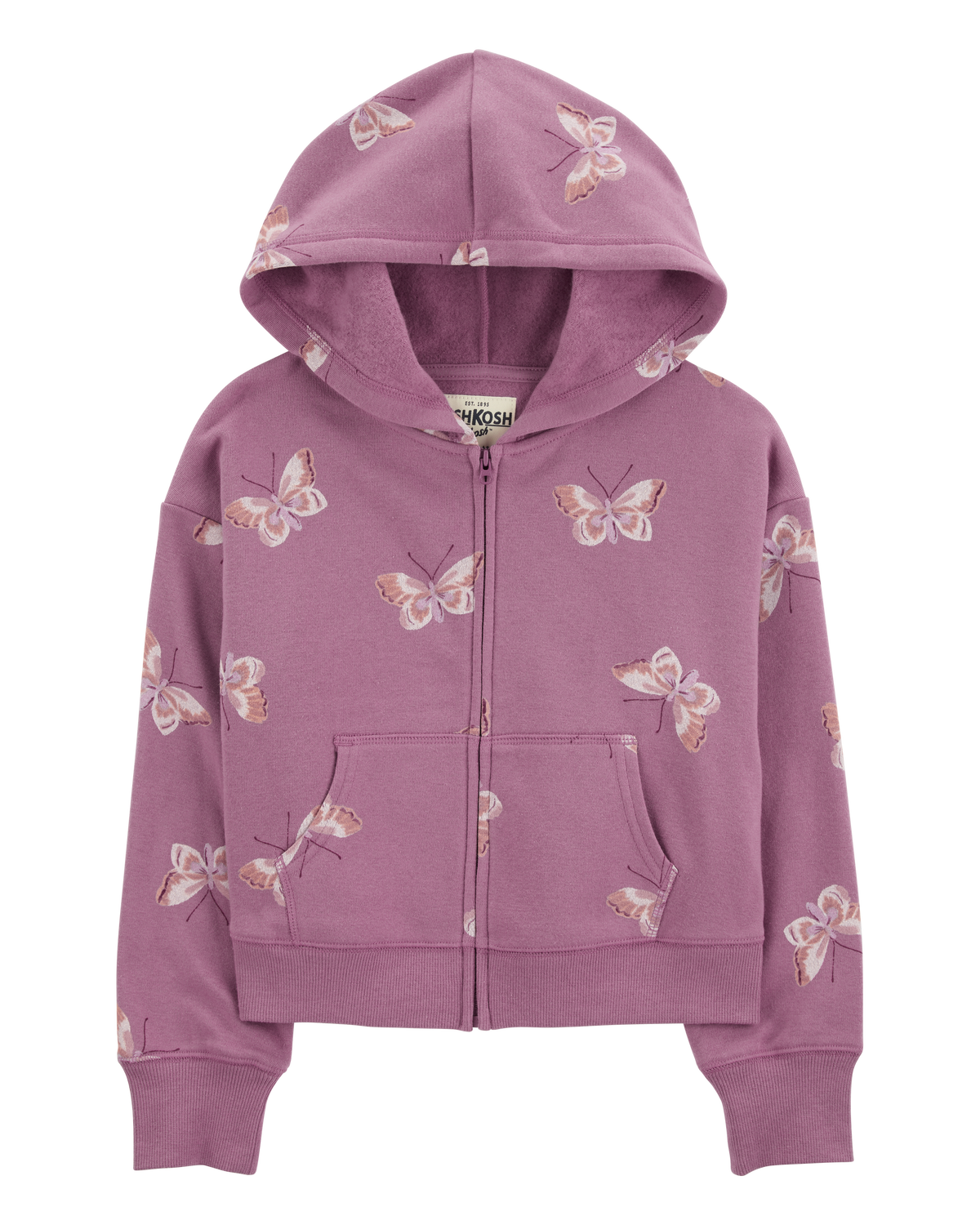 Kid Butterfly Print Fleece Jacket - OshKosh | Carter's