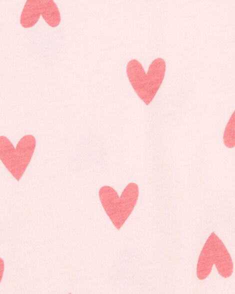  Product image 2 of Kid Heart Print Short-Sleeve Fashion Top - Pink