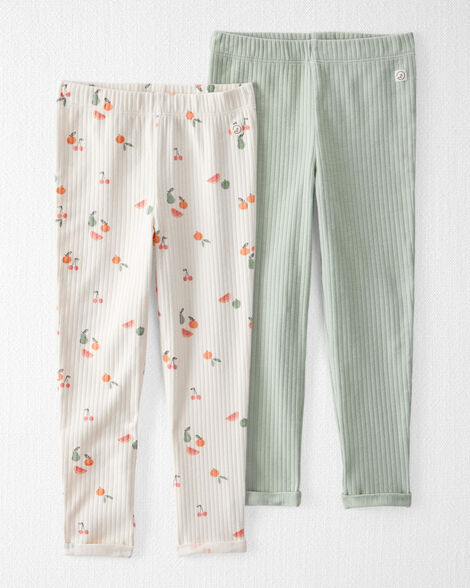 Product image 1 of Toddler 2-Pack Organic Cotton Rib Leggings