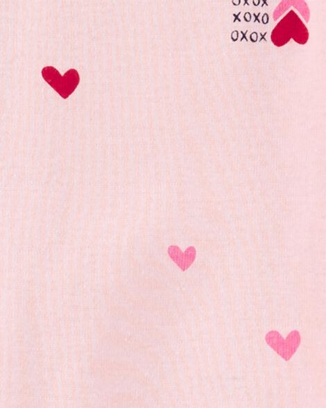  Product image 2 of Baby Heart Print Valentine's Day Cotton 1-Piece Pajamas
