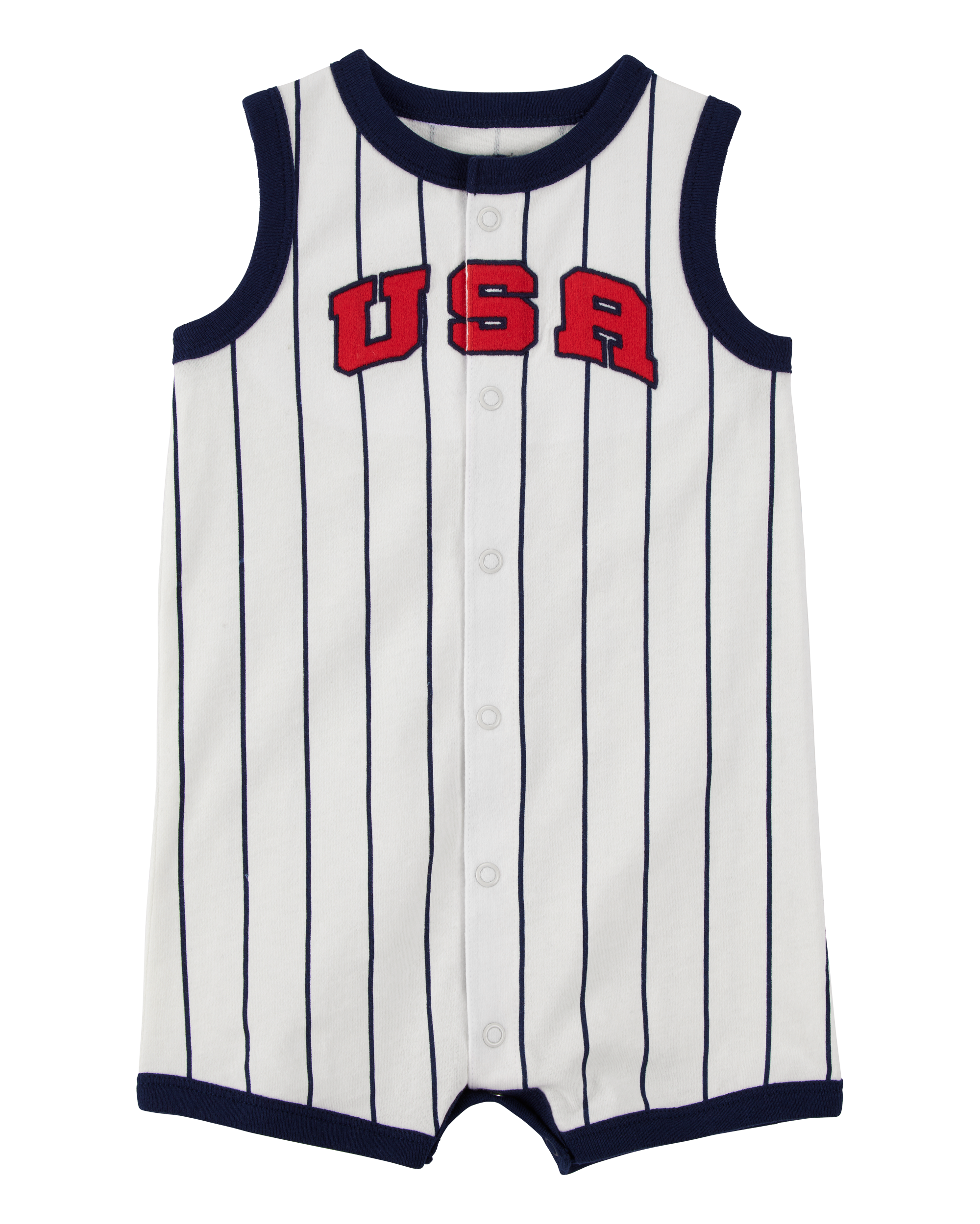 Baby USA Varsity Stripe Romper