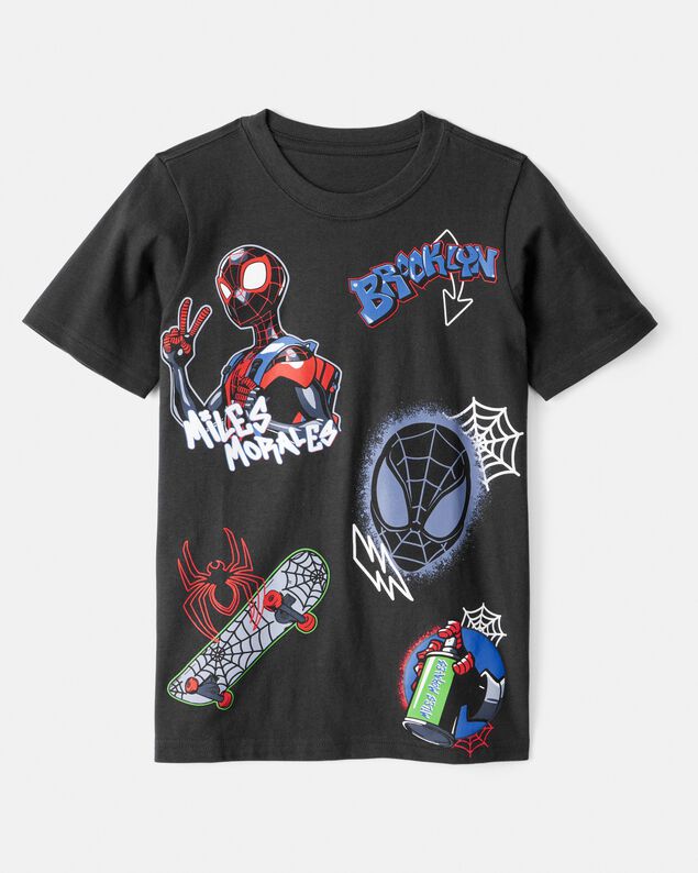 Product image 1 of Kid Marvel™ Spider-Man Miles Morales Short-Sleeve Graphic Tee - Black