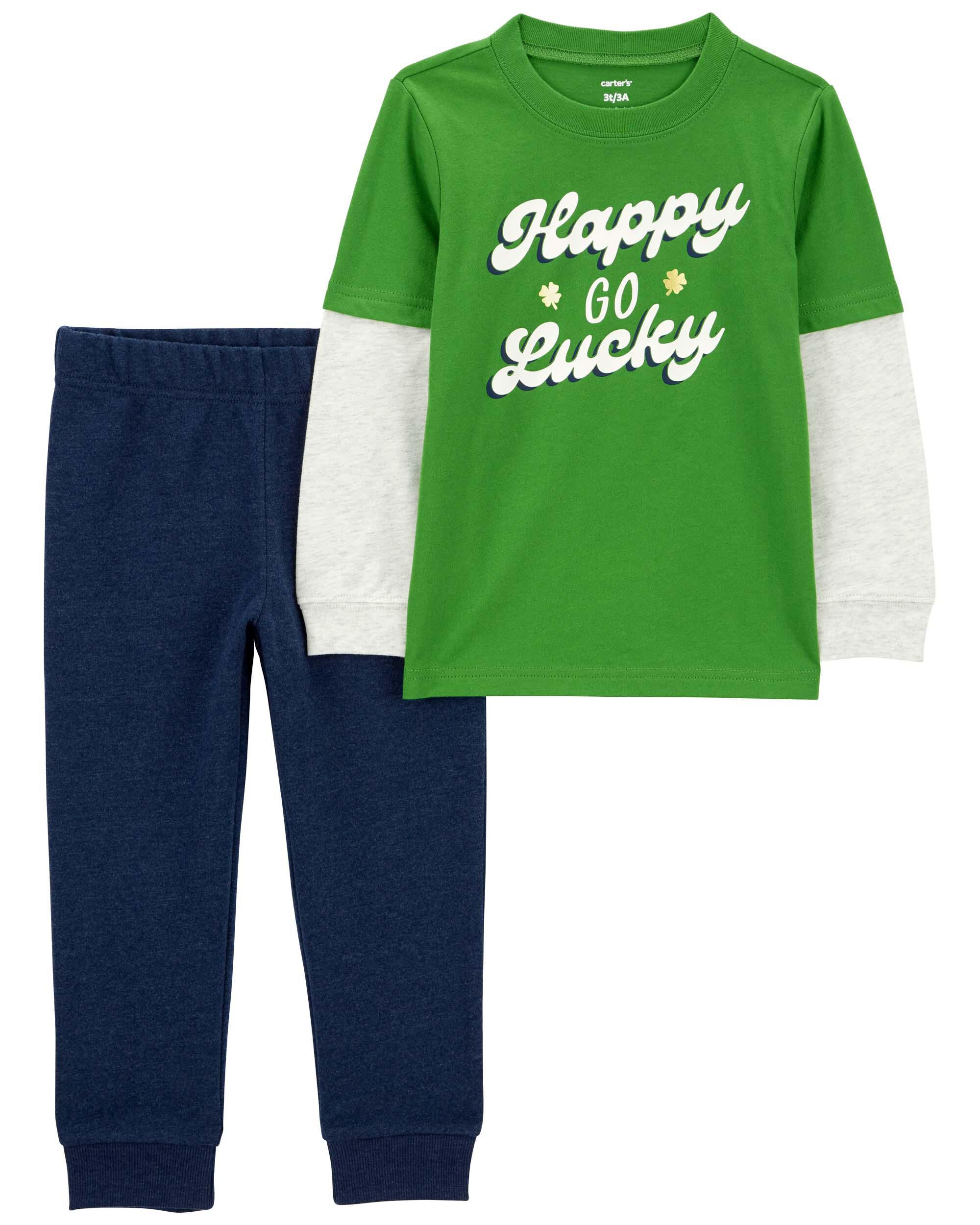 Baby St. Patrick s Day 2 Piece Happy Go Lucky Outfit Set Carter s Carter s