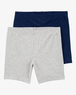 Product image 1 of Kid 2-Pack Tumbling Shorts - Grey/Navy