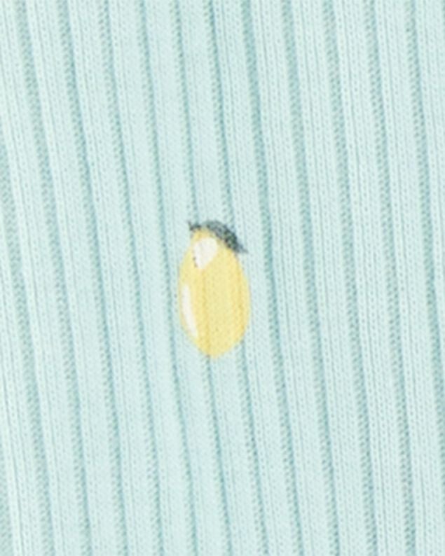 Product image 2 of Baby 2-Piece Lemon 2-Way Zip Sleep & Play Pajamas - Blue