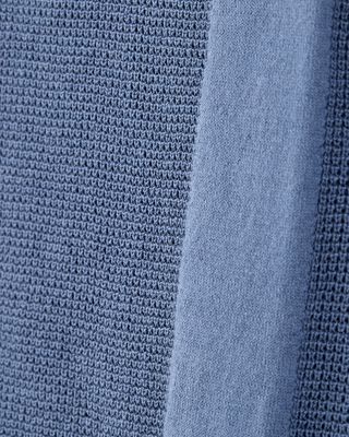 Product image 2 of Kid Double Stripe Polo Knit Shirt - Blue