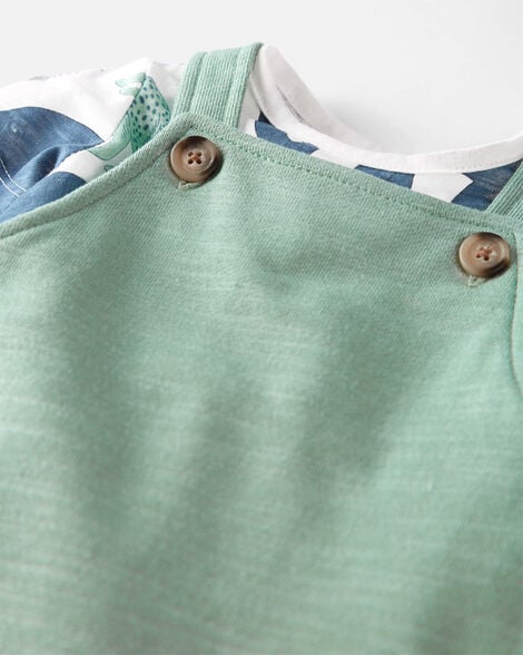  Product image 4 of Baby 2-Piece Organic Cotton Shortall Set