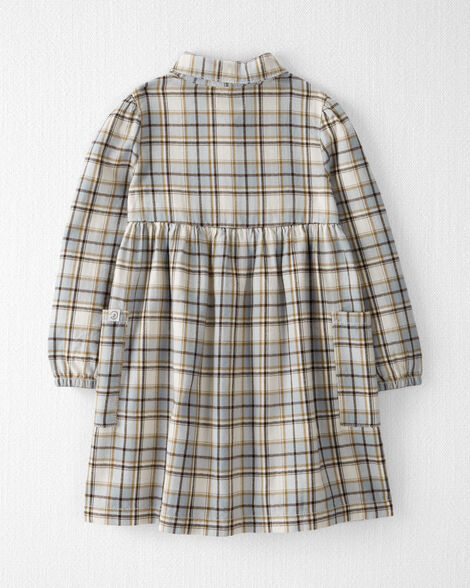 Product image 2 of Toddler Organic Cotton Herringbone Plaid Button-Front Dress