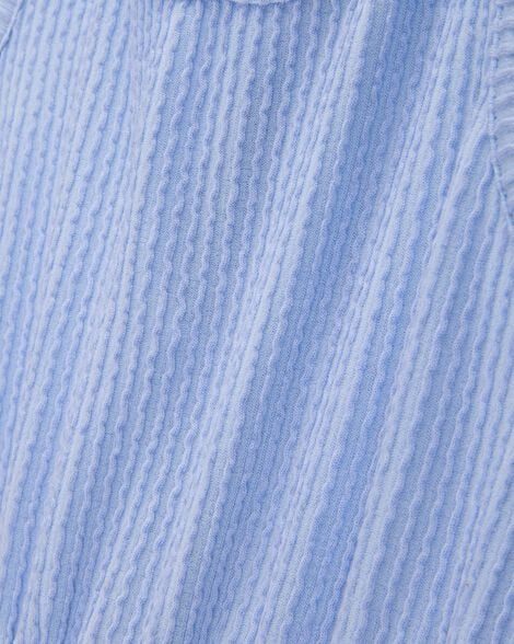 Product image 3 of Kid Ribbed Textured Romper - Blue
