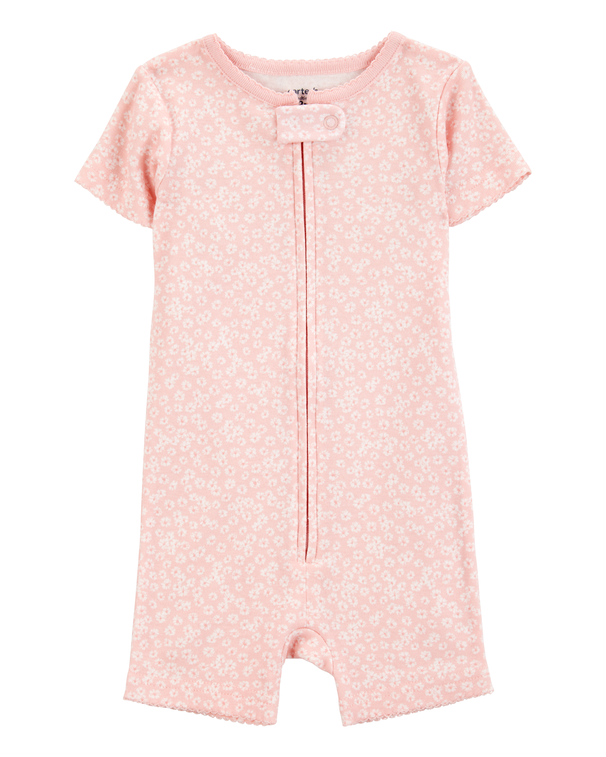 Baby 1-Piece Floral 100% Snug Fit Cotton Romper PJs